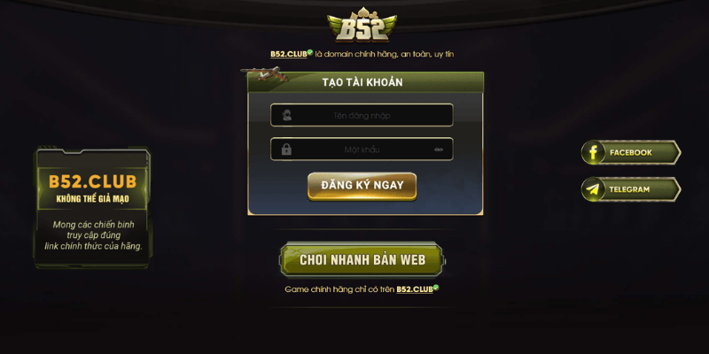 Cách đăng ký tài khoản B52CLUB miễn phí 